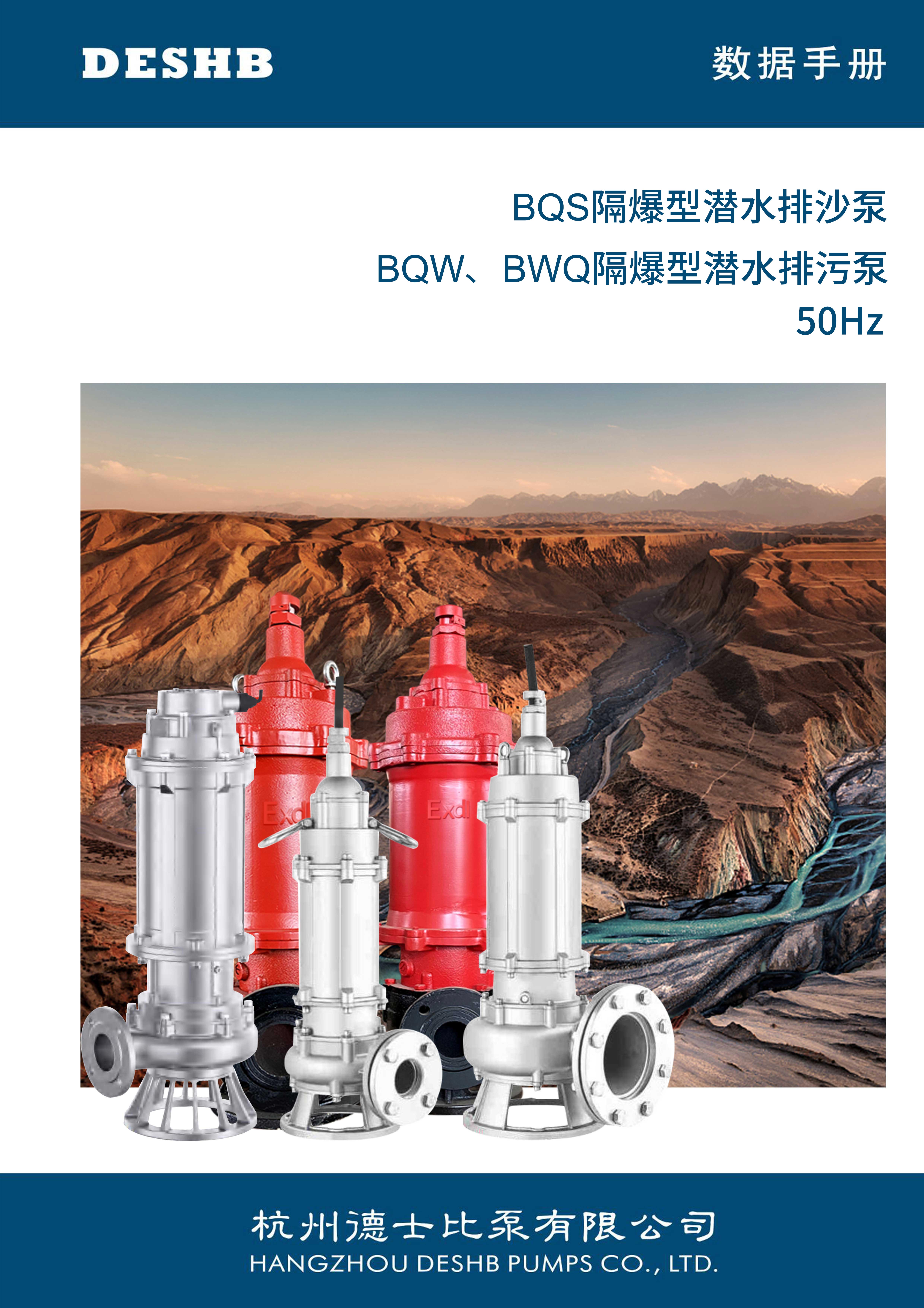 BQS隔爆型潛水排沙泵 BQW,BWQ隔爆型潛水排污泵